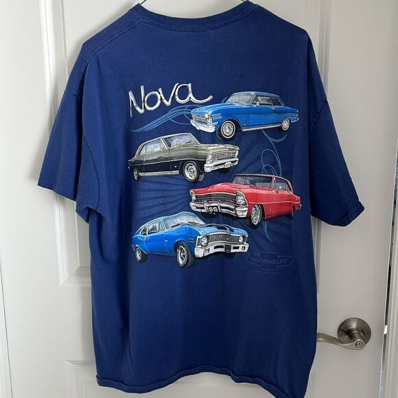 Chevrolet NOVA Blue Tee Depicting Classic Vintage Nova’s SZ XL
UNISEX - Picture 1 of 6